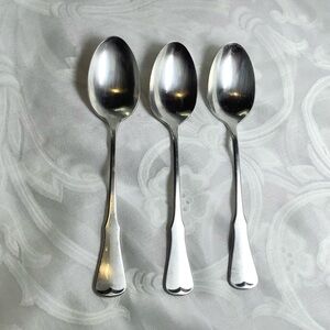 3 Oneida Community Stainless PATRICK HENRY 6" Teaspoons Tea Spoons Dessert